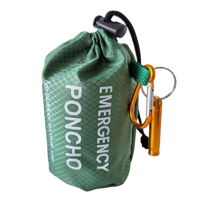 Emergency Poncho Rain - ABGH-Poncho impermeabile termico per emergenze, 2