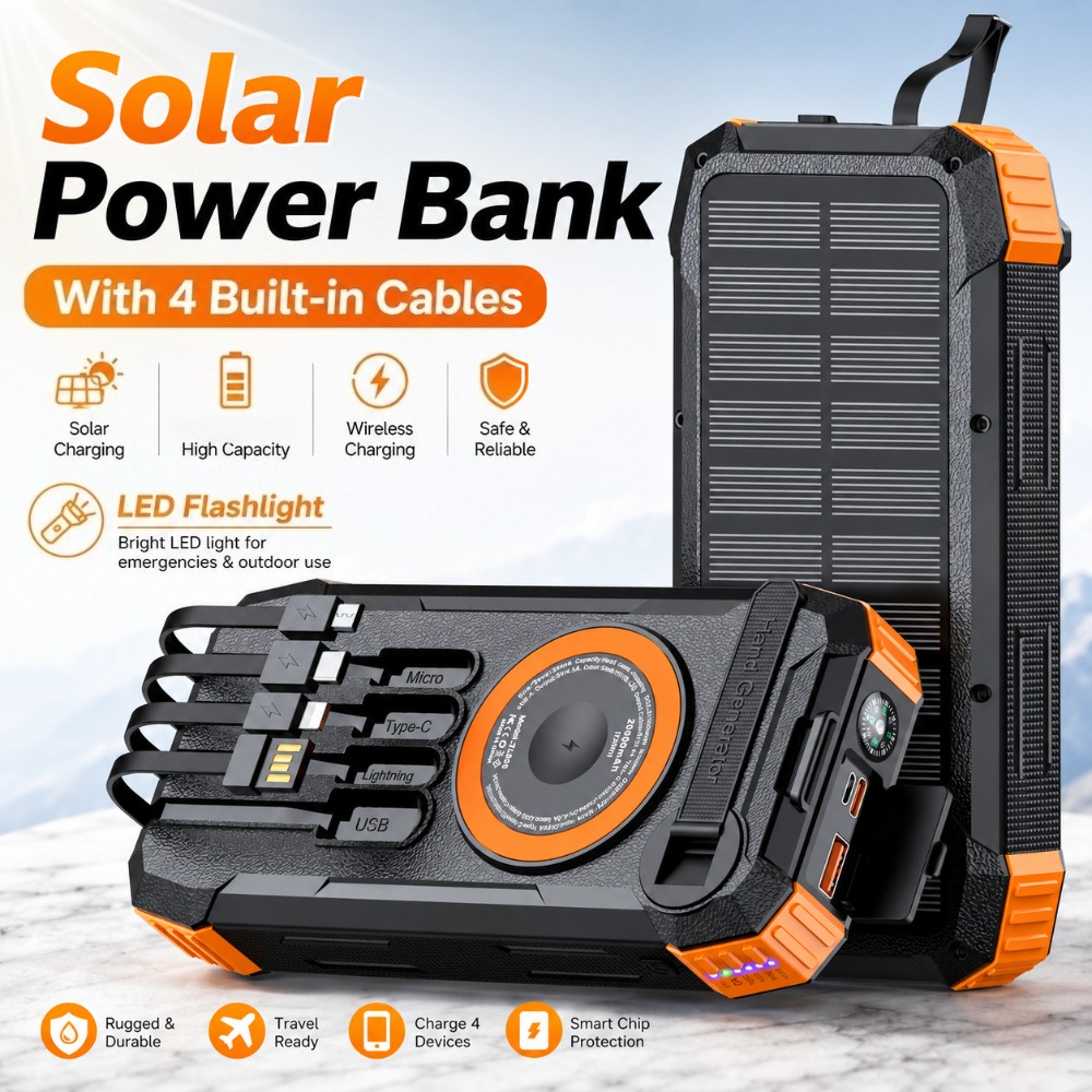 Nuovo Power Bank Solare da 500 - Solar Emergency Charger recensione e prezzo