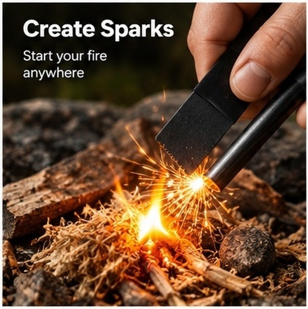 Kit accendifuoco da 10 pezzi:  - Magnesium Fire Starter recensione e prezzo