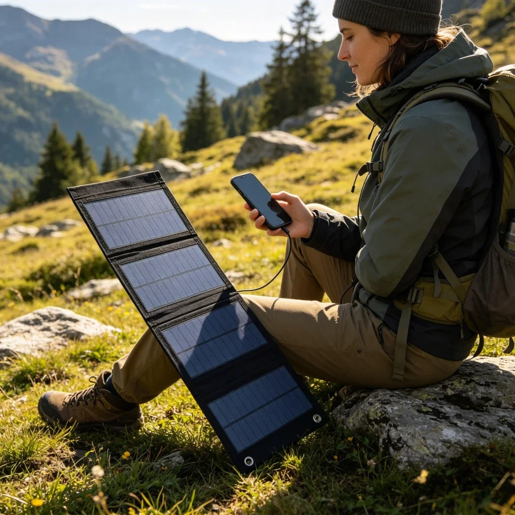 Caricabatterie solare pieghevo - Solar Emergency Charger recensione e prezzo