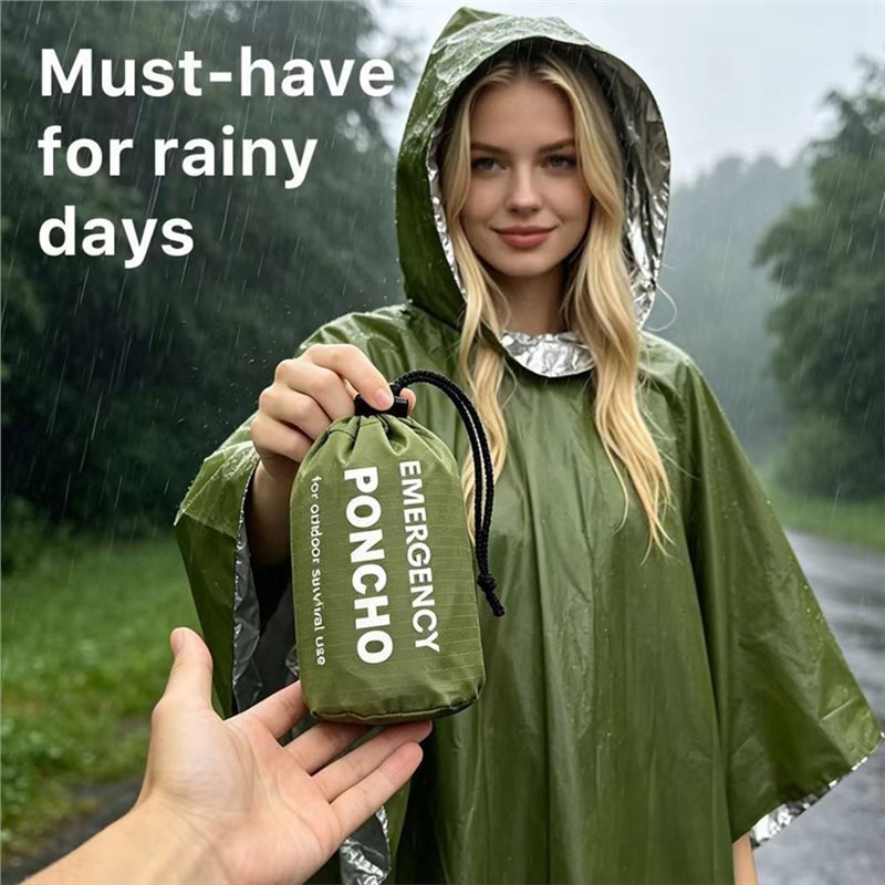 ABGH-Poncho impermeabile termi - Emergency Poncho Rain recensione e prezzo